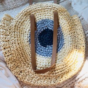 Nazar Boncuk Straw Bag 🧿